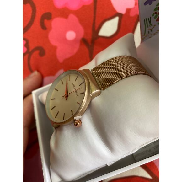 Laura Ashley Ladies Minimalist Mesh Watch Comes in A Gift Box - Picture 1 of 5